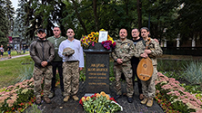 Вшановано Героя України Андрія Жованика Вшановано Героя України Андрія Жованика